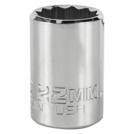 PROTO, Metric, 3/8 in Drive Size, Socket - 483J05|J5222MN - Grainger