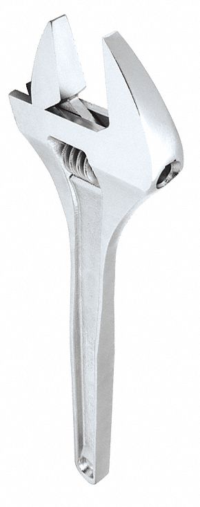 ADJ. WRENCH,ALLOY STEEL,CHROME,18IN