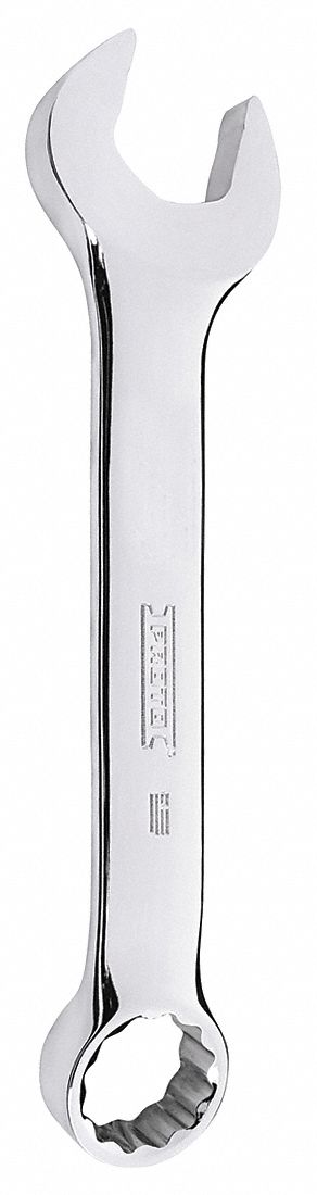 Combination Wrench: Alloy Steel, Chrome, 15/16 in Head Size, 8 1/4 in Overall Lg, Offset