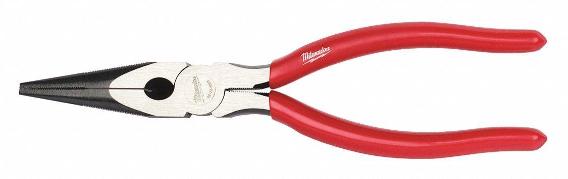 LONG NOSE PLIER,JAW 2-1/2" L X 29/64" W