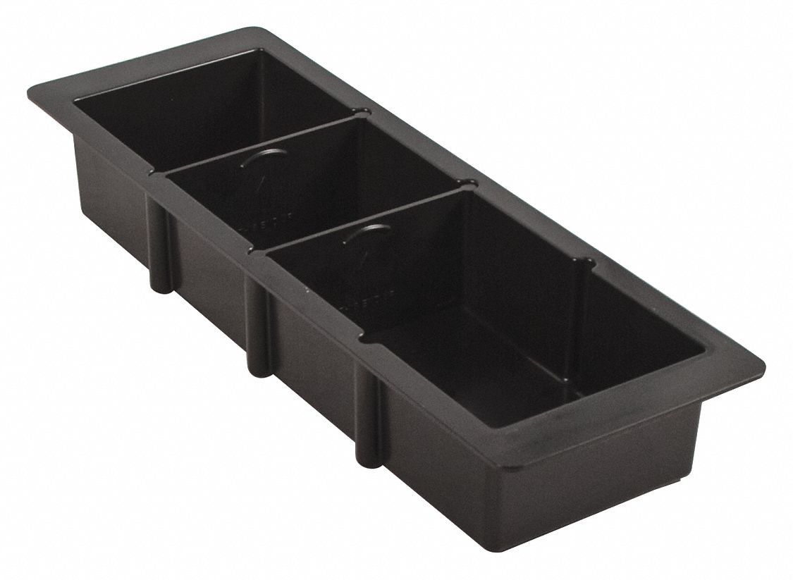 SAN JAMAR Shallow Tray Organizer, 5 53/64 in x 2 3/4 in 483K90MODL29001 Grainger