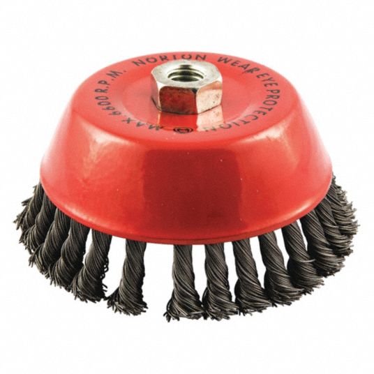 6 Nylon Wire Cup Brush - 5/8-11 Arbor Hole