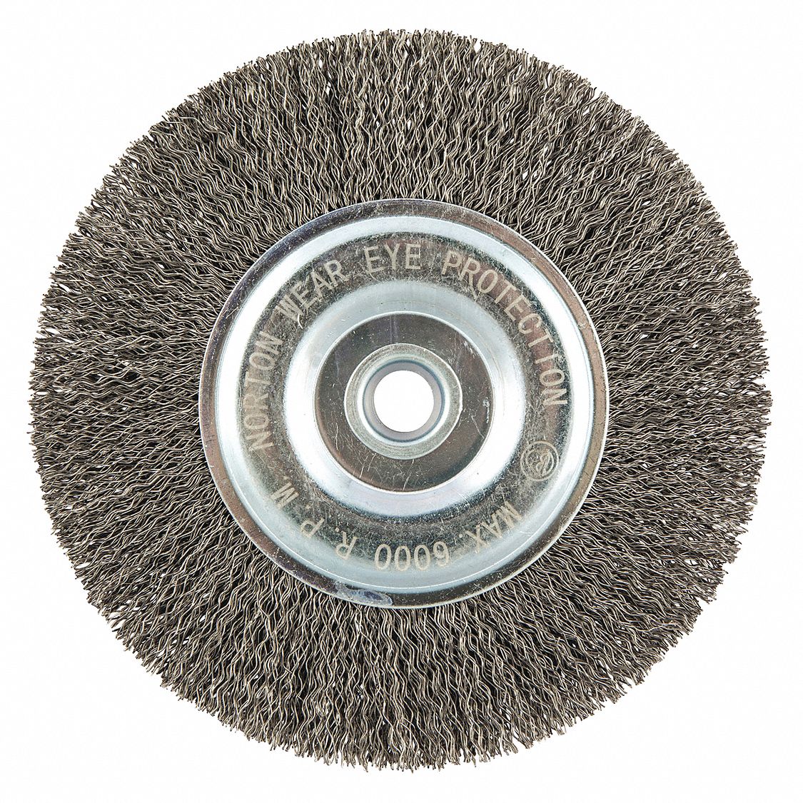 NORTON, 6 in Brush Dia., 5/8 in Arbor Hole, Wire Wheel Brush - 483P56 ...