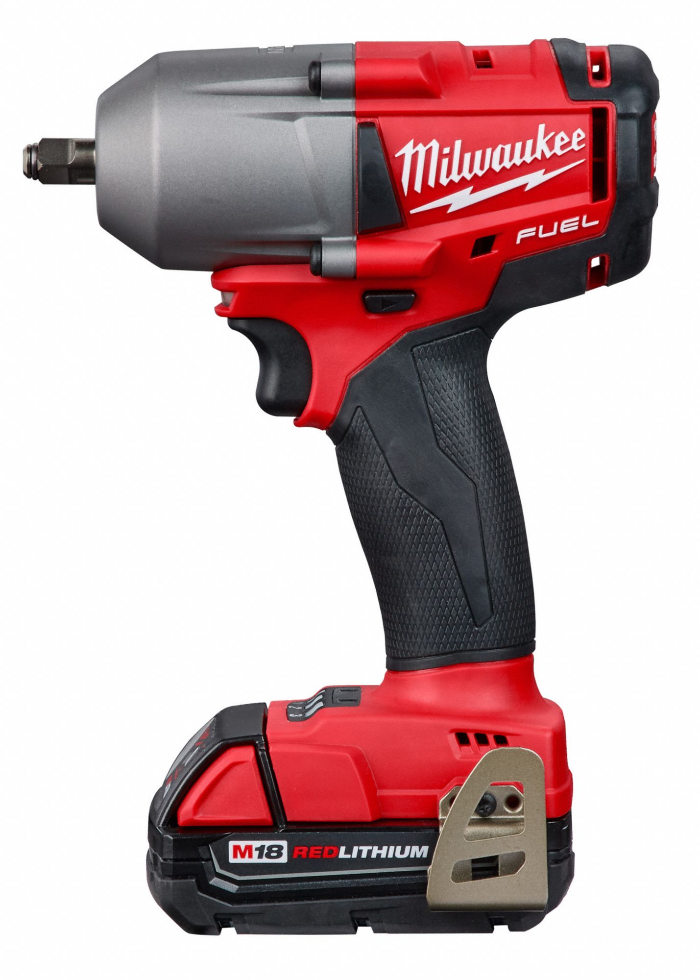 MILWAUKEE Impact Wrench: 3/8 in Square Drive Size, 450 ft-lb Fastening ...