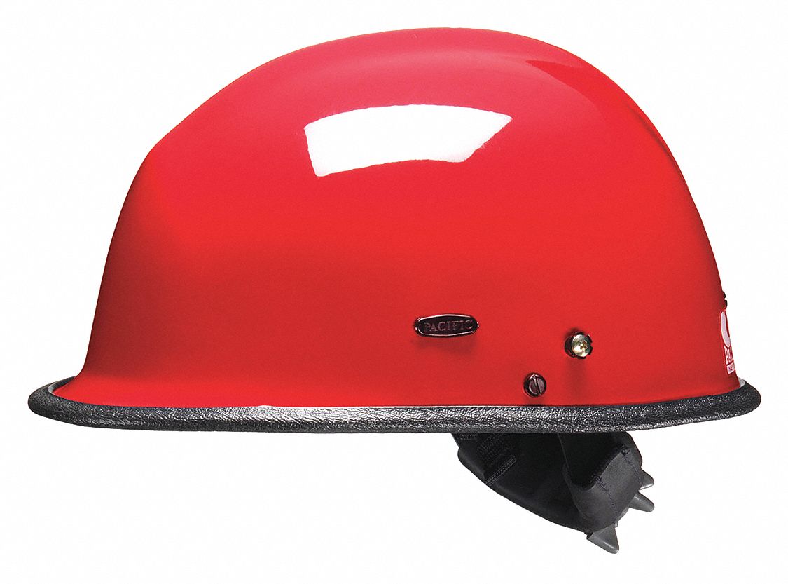 Red Rescue Helmet, Shell Material: Kevlar(R) Composite, Ratchet Suspension, Fits Hat Size: One Size 