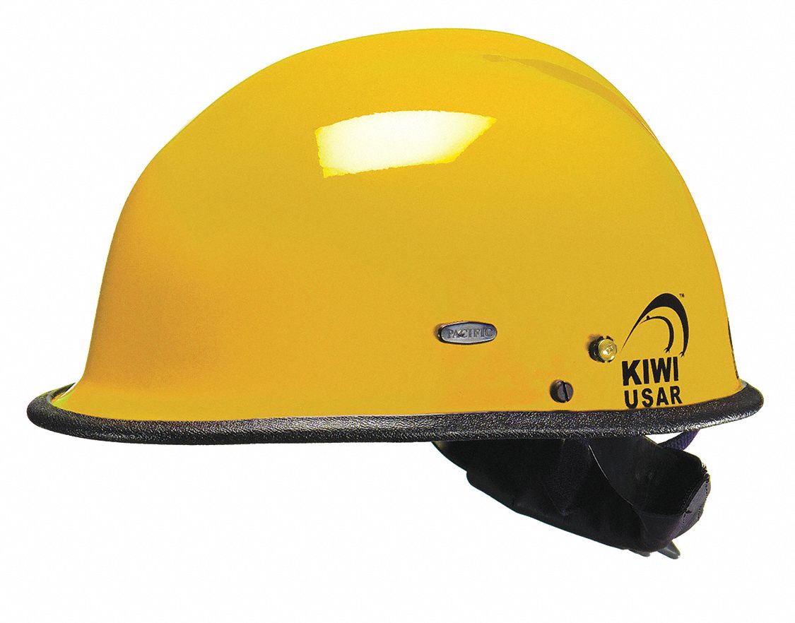 Yellow Rescue Helmet, Shell Material: Kevlar(R) Composite, Yes Suspension, Fits Hat Size: One Size F