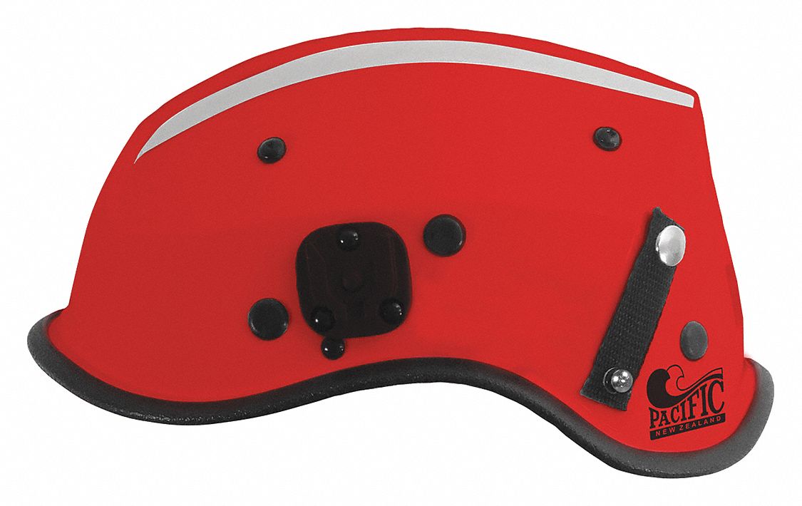 Red Rescue Helmet, Shell Material: Kevlar(R) Composite, Yes Suspension, Fits Hat Size: One Size Fits