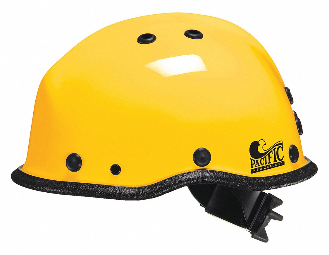 Rescue Helmet: One Size Fits Most Fits Hat Size, Yellow, Kevlar(R) Composite, Modern, Ratchet