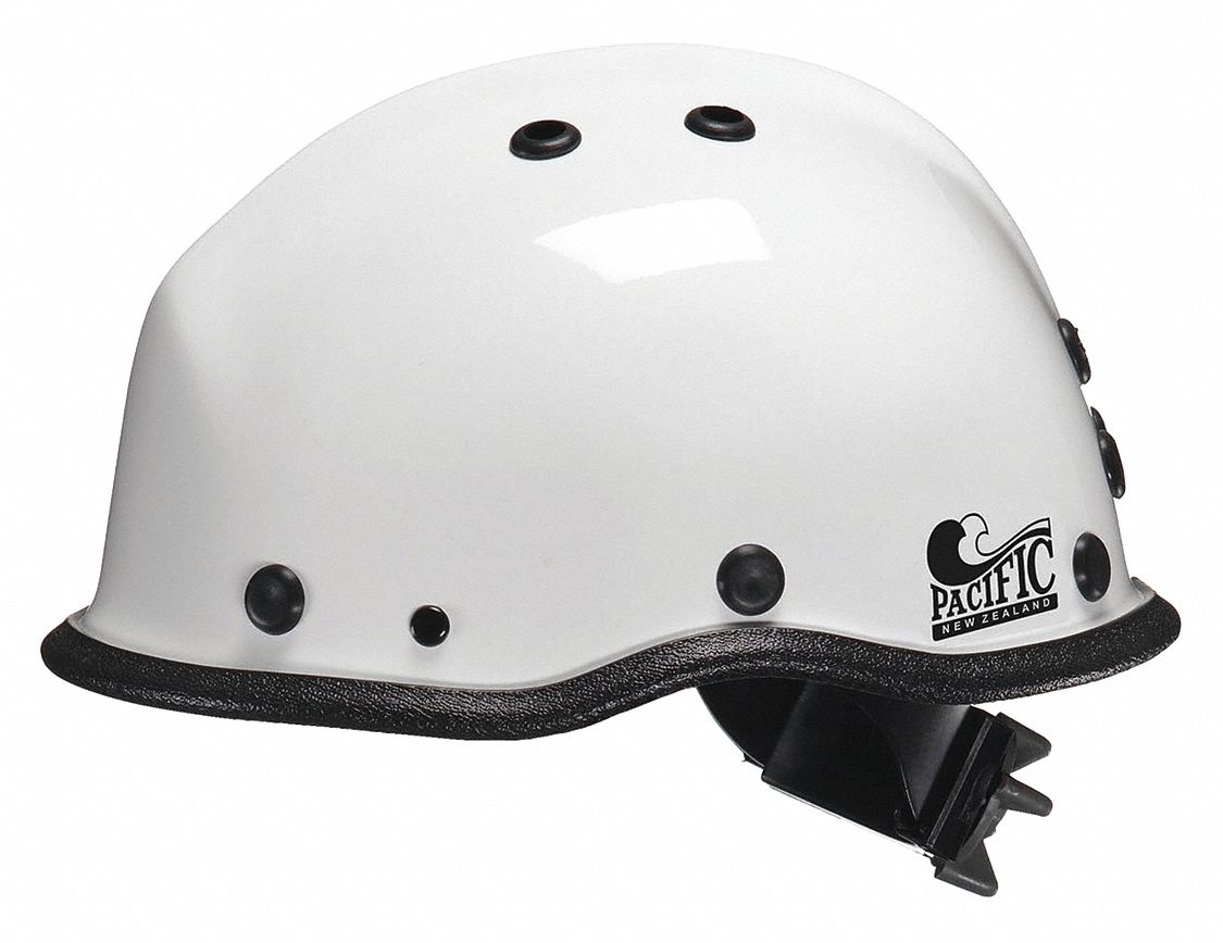 Rescue Helmet: One Size Fits Most Fits Hat Size, White, Kevlar(R) Composite, Modern, Ratchet