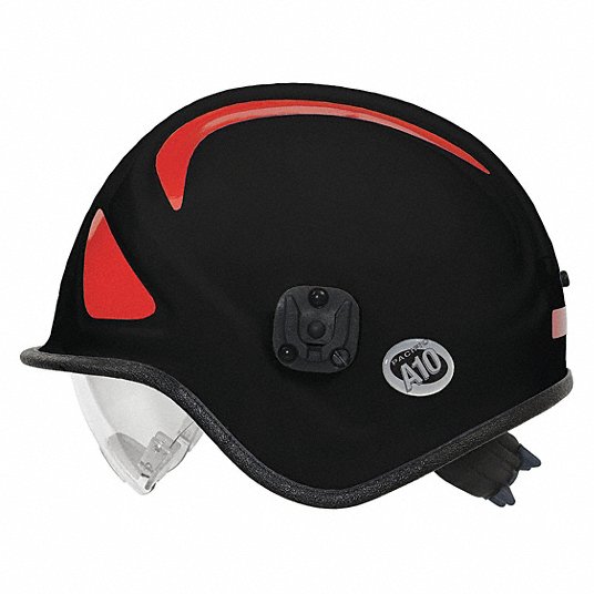 Rescue Helmet: One Size Fits Most Fits Hat Size, Black, Kevlar(R) Composite, Modern, Suspension