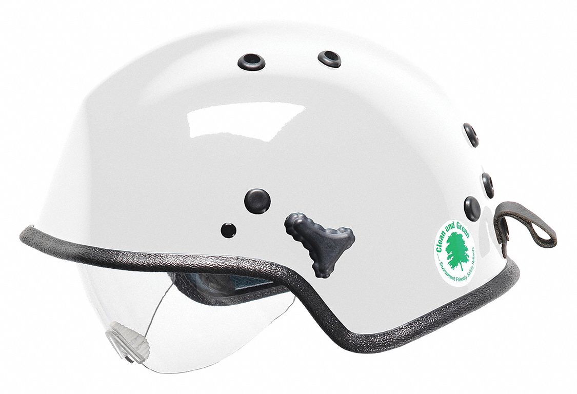 Rescue Helmet: One Size Fits Most Fits Hat Size, White, Kevlar(R) Composite, Modern, Suspension