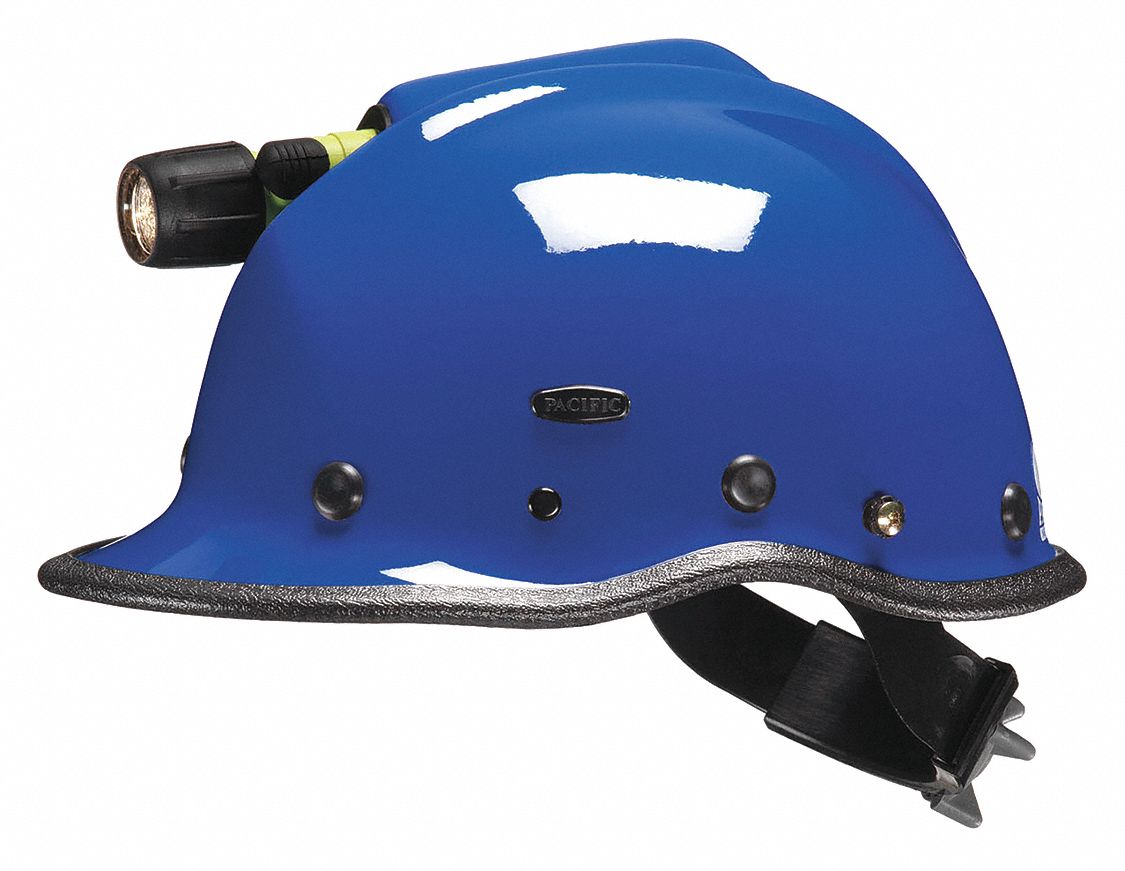 PACIFIC HELMETS Blue Rescue Helmet, Shell Material Kevlar(R) Composite, Yes Suspension, Fits