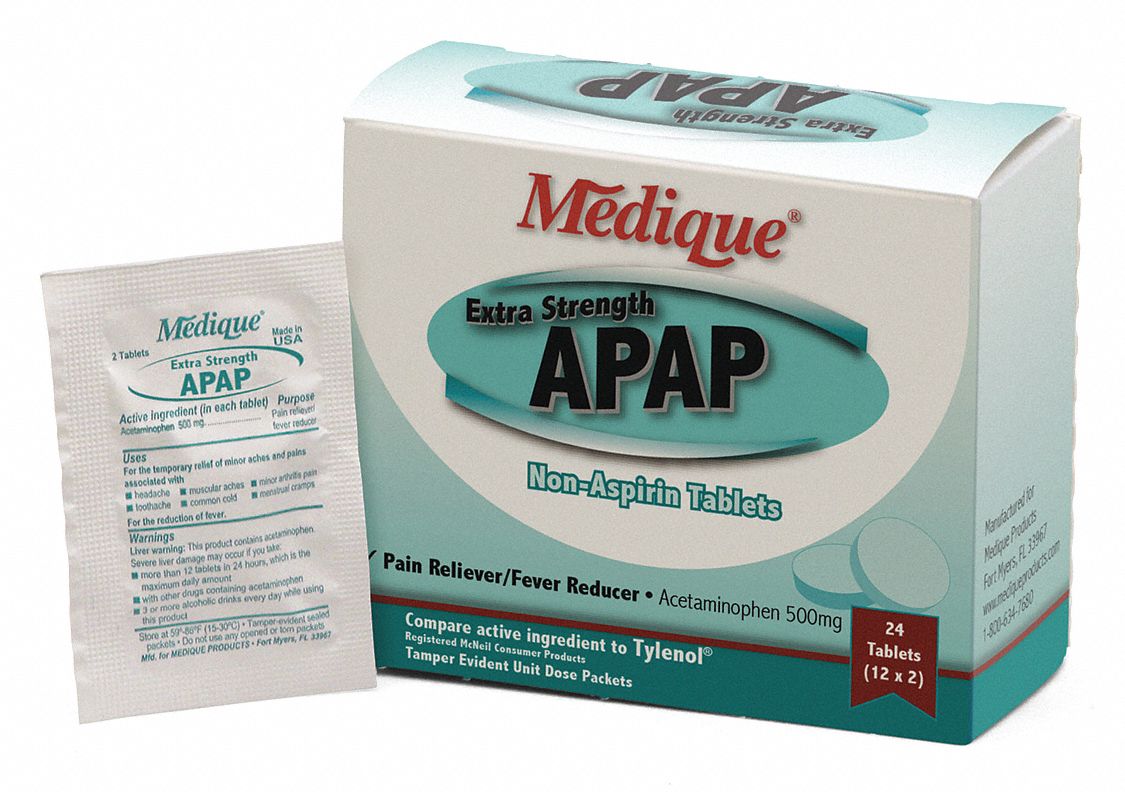Acetaminophen Pain/Fever 500mg PK24