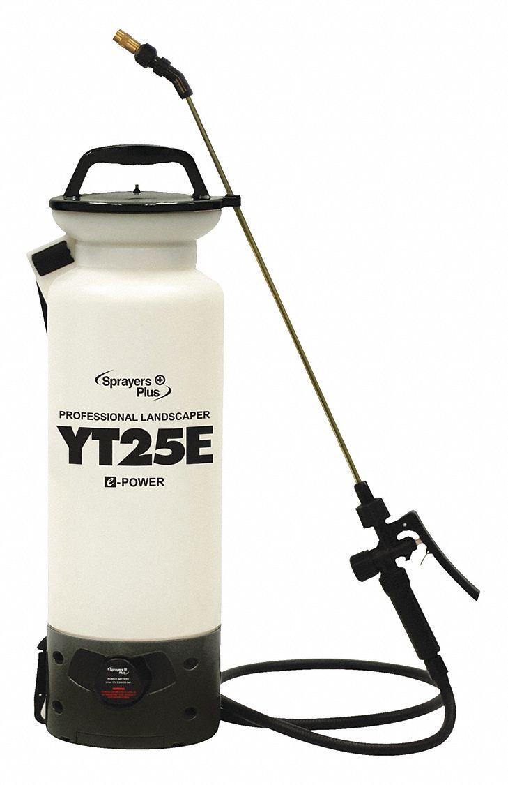 Sprayer: 2 gal Sprayer Tank Capacity, Polyethylene, In Tank Filter, 4 1/4 ft