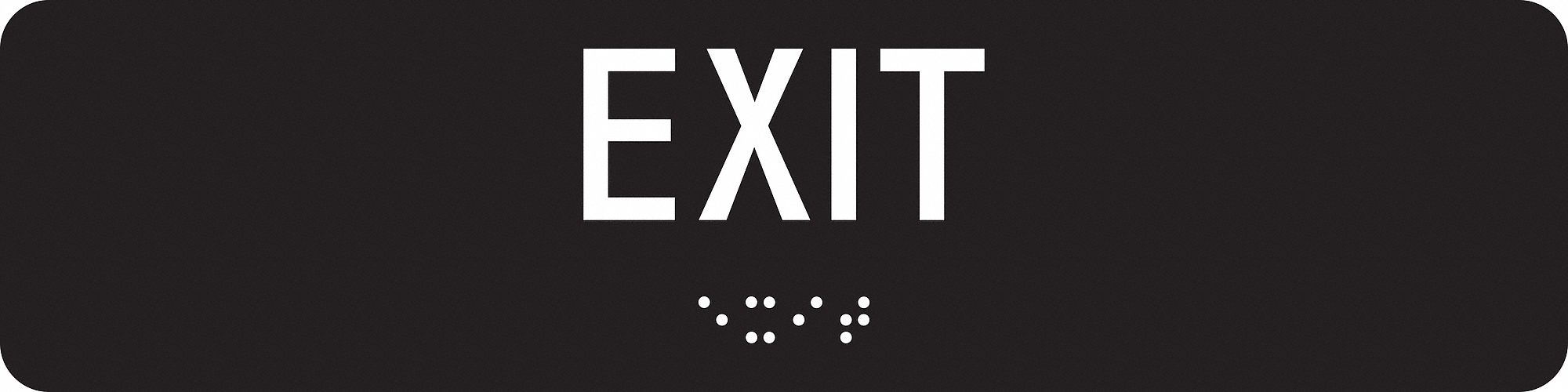 PANNEAU SORTIE,EXIT,2 PO X 8 PO