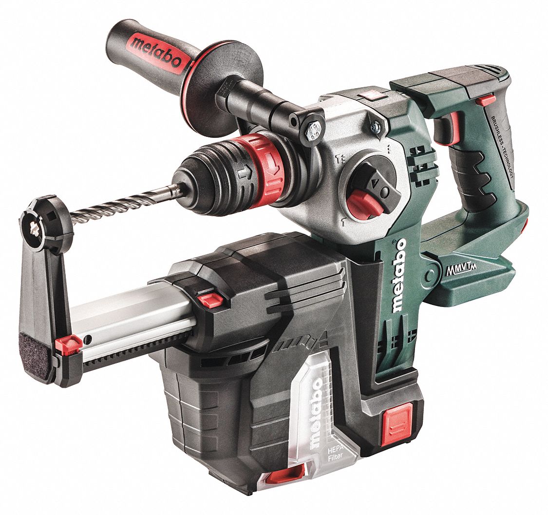 METABO Cordless Rotary Hammer PistolGrip, 18V DC, SDSPlus, 1/2 in