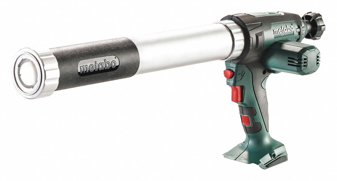 Caulk Gun: 18V DC, Cartridge, 20 oz For Container Size, 23.6 in/min, (1) Bare Tool