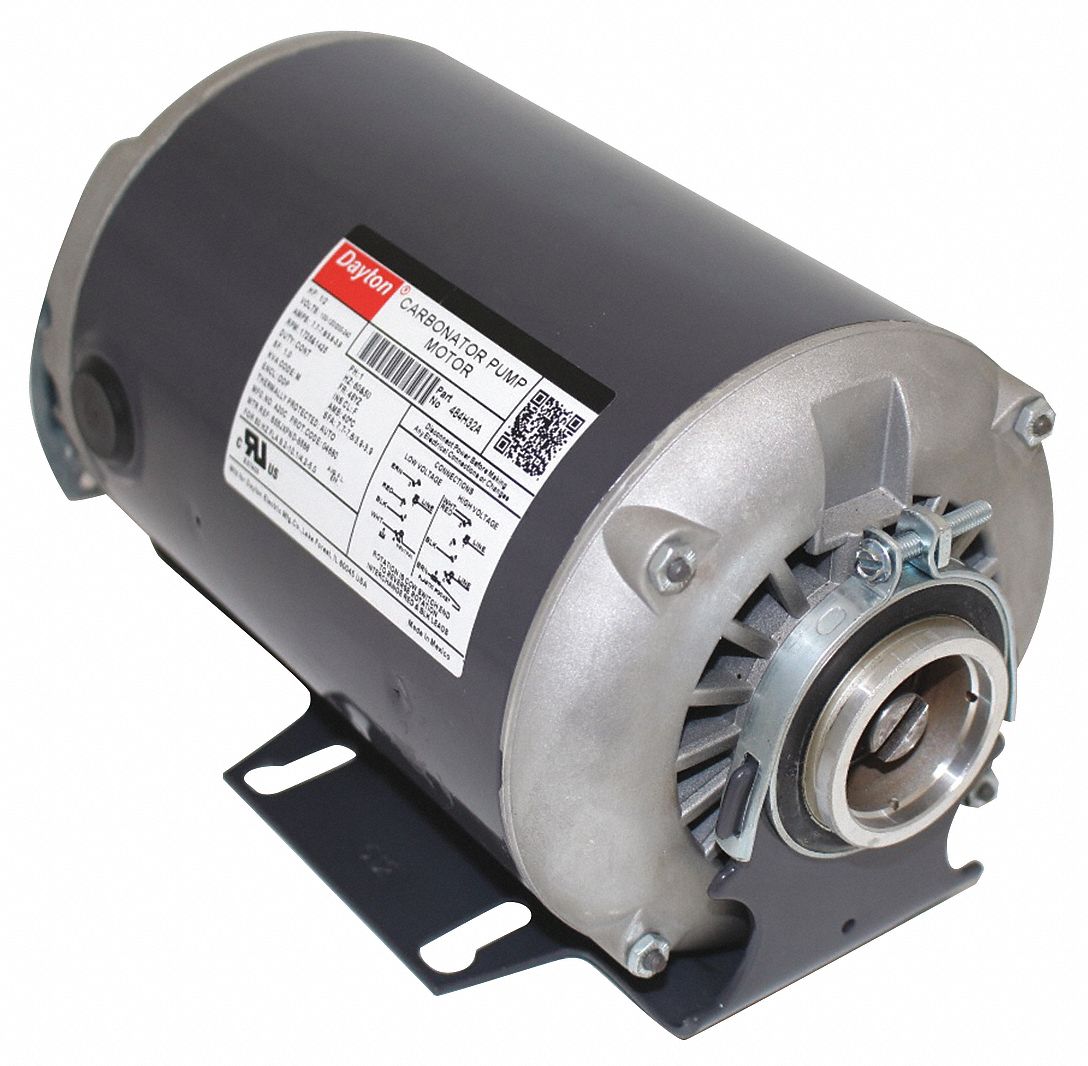 DAYTON, Cradle Base Mounting, 1/2 HP, Carbonator Pump Motor