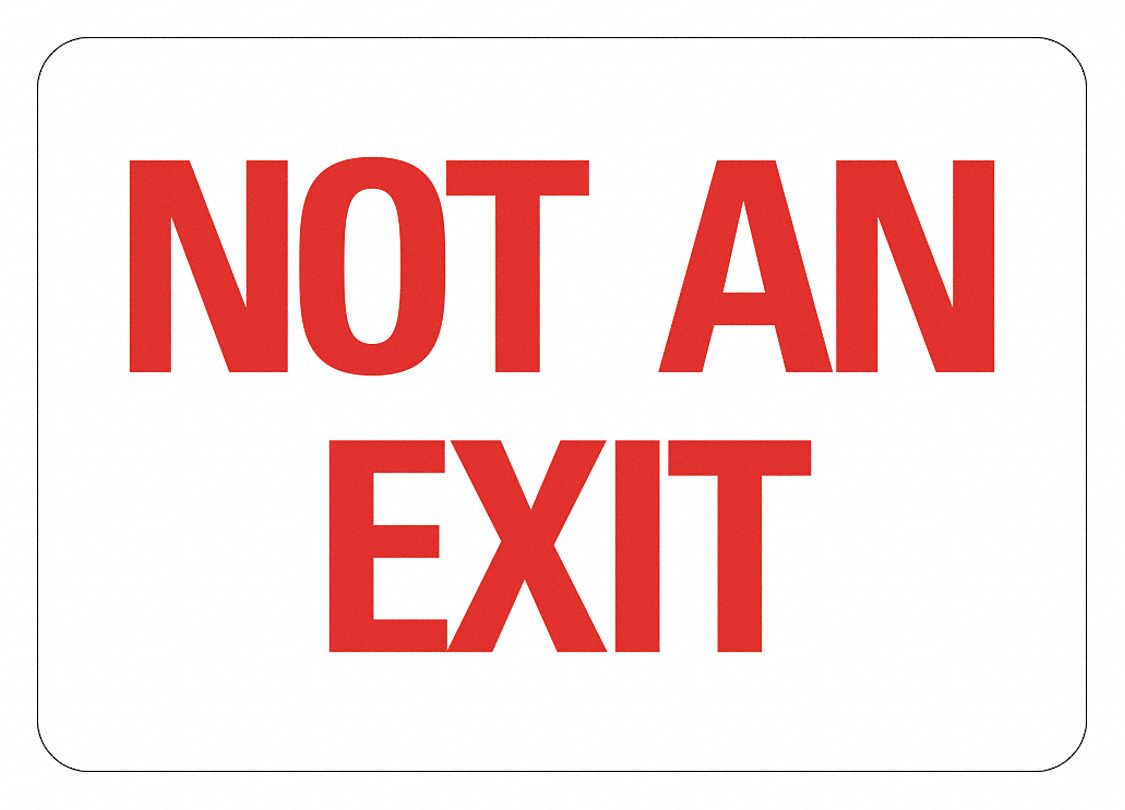 Aluminum Exit & Entrance Sign: Aluminum, Mounting Holes Sign Mounting, Not Retroreflective