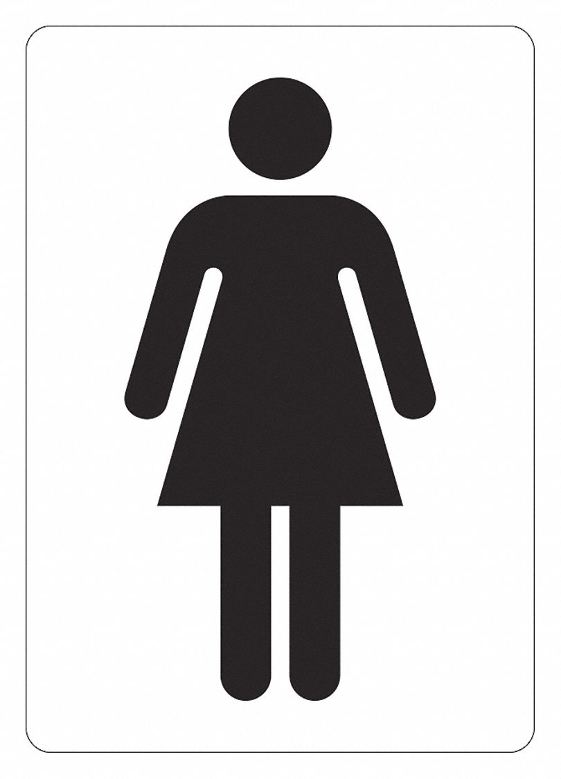 Office and Facility Sign: Non-PVC Polymer, Adhesive Sign Mounting, 10 in x 7 in Nominal Sign Size