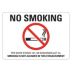 No Smoking Per State Statute 101.123 Wisconsin Act 12, Smoking Is Not Allowed In This Establishment. Signs
