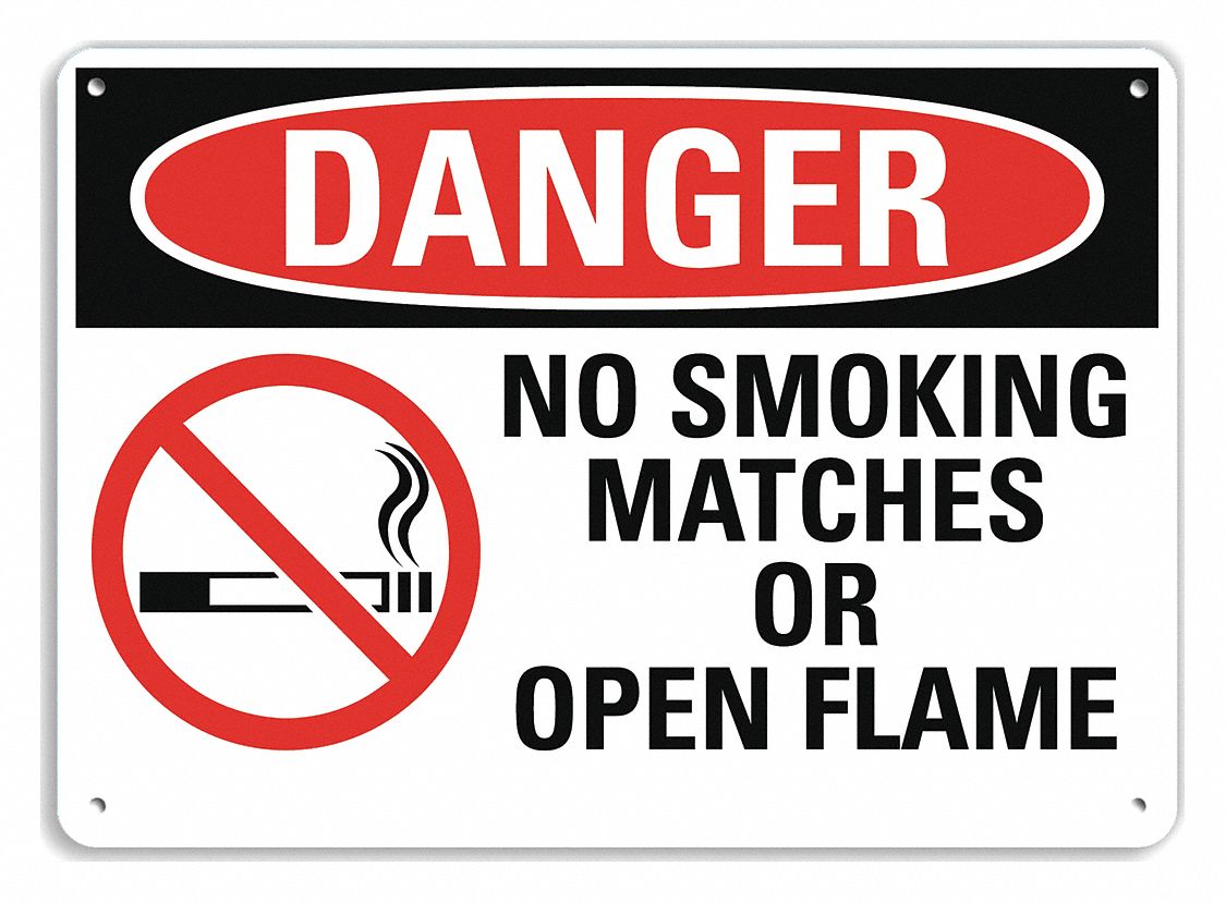 Danger Sign: Plastic, Mounting Holes Sign Mounting, 7 in x 10 in Nominal Sign Size, 0.055 in Thick