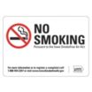 No Smoking Pursuant To The Iowa Smokefree Air Act Signs