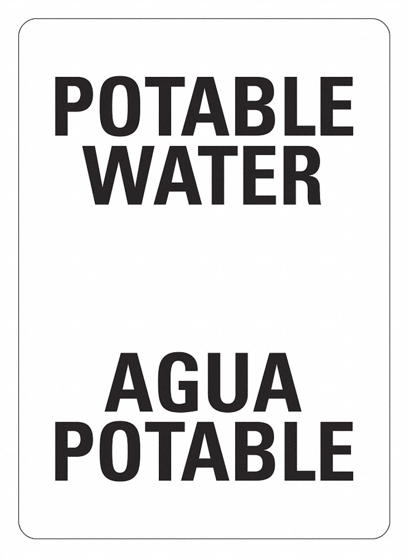 Office and Facility Sign: Plastic, Mounting Holes Sign Mounting, 14 in x 10 in Nominal Sign Size