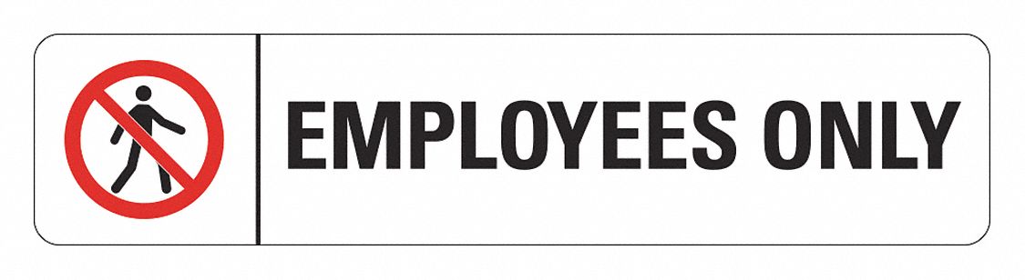Office and Facility Sign, 2 in x 9 in