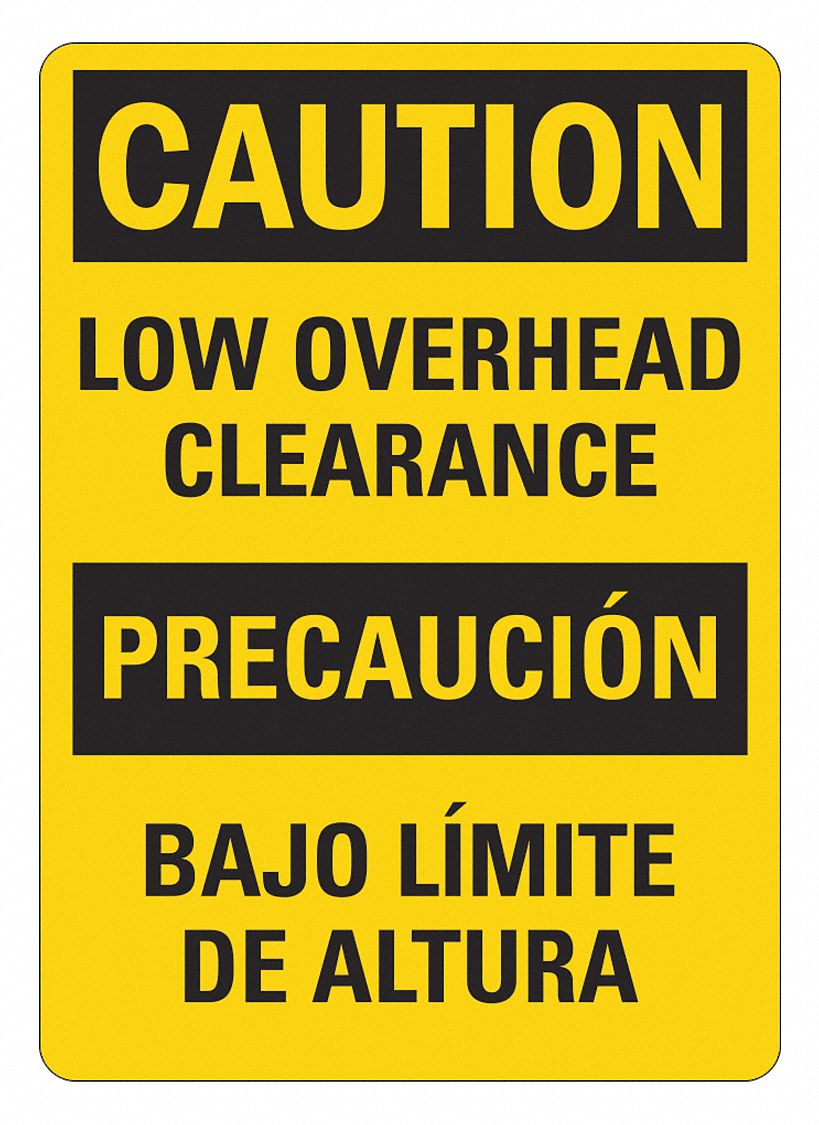 Facility Sign: Plastic, Mounting Holes Sign Mounting, 14 in x 10 in Nominal Sign Size