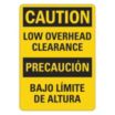 Caution/Precaucion: Low Overhead Clearance/Bajo Limite De Altura Signs