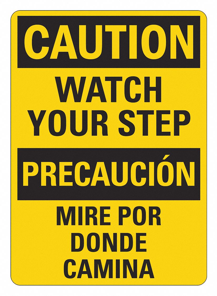 Facility Sign: Plastic, Mounting Holes Sign Mounting, 14 in x 10 in Nominal Sign Size, Wall