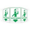 Tri-Bend Projection Safety Shower Signs