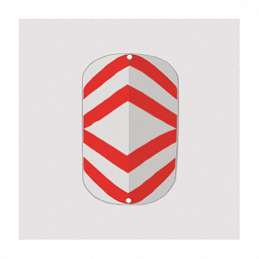 Reflective  Accident Prevention  Sign: Aluminum, Mounting Holes Sign Mounting, Engineer Grade