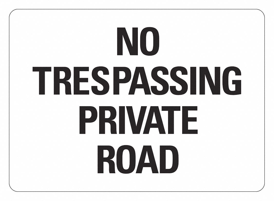 Reflective  No Trespassing  Sign: Aluminum, Mounting Holes Sign Mounting, Engineer Grade