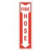 Fire Hose (With Down Arrow) Signs