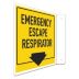 L-Shape Projection Emergency Escape Respirator Signs