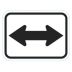 Two-Direction Large Arrow Signs