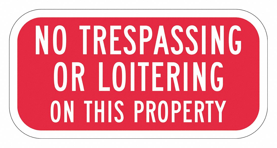 Reflective  No Trespassing  Sign: Aluminum, Mounting Holes Sign Mounting, Engineer Grade