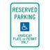 Reserved Parking Handicap Plate Or Permit Only Signs