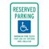 Reserved Parking Minimum Fine $250 For Use By Others NRS 484.408 Signs (Nevada)