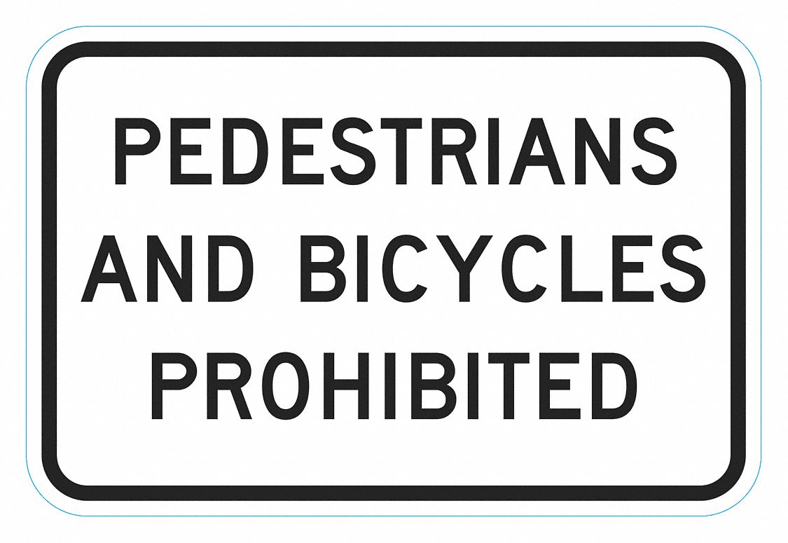 No Parking Sign: 18 in x 12 in Nominal Sign Size, Aluminum, 0.063 in, High Intensity Prismatic