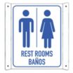 Restrooms/Banos Signs
