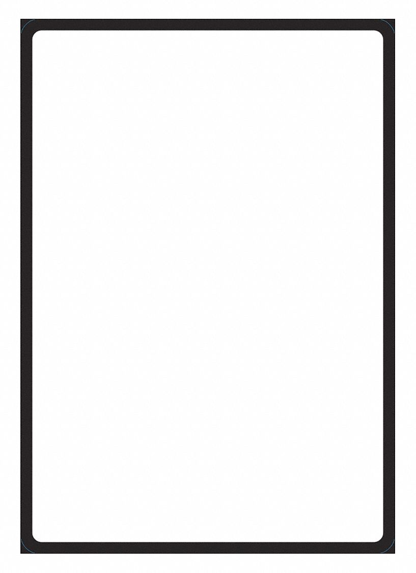 Plastic Blank Sign, 10x7in, Plastic, PK10