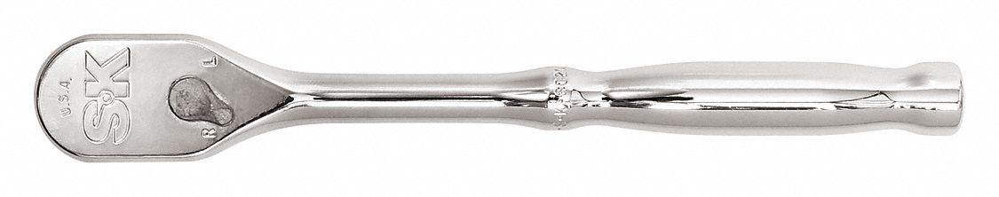 HAND RATCHET, 7 1/4 IN, CHROME, 3/8 IN