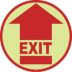 Exit And Directional Arrow Floor Signs