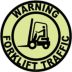 Warning Forklift Traffic Floor Signs