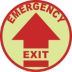 Emergency Exit Floor Signs