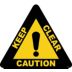 Caution Keep Clear Floor Signs