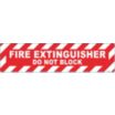 Fire Extinguisher Do Not Block Floor Signs